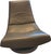 1970's Italian Leather Swivel Lounge Chair and Ottoman For Sale - Image 4 of 7