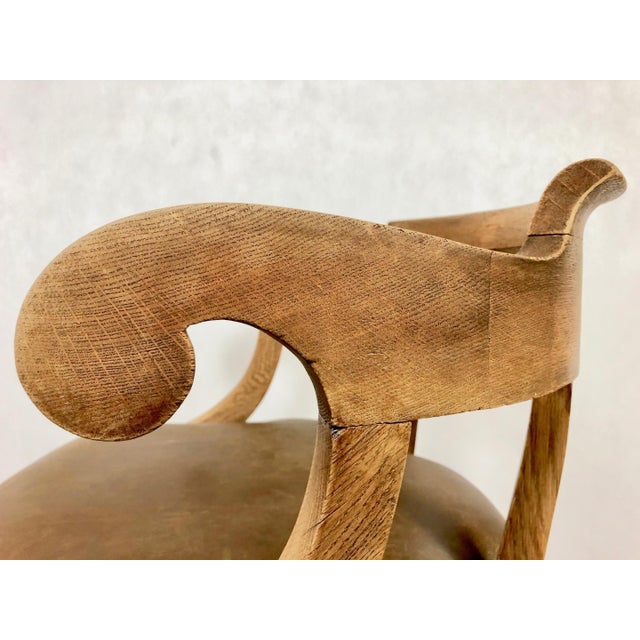 Louis Philippe Office Chair in Oak, 1800s For Sale - Image 10 of 16