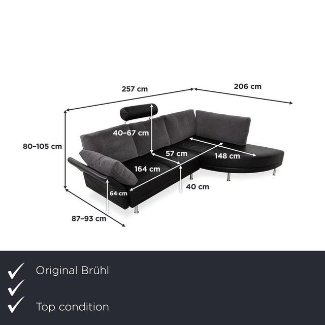 The Brühl Divanetta corner sofa is a wonderful example of the German design manufacturer Brühl's refined sense for...