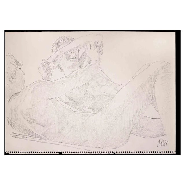 Anthony Roaland, Brothers, Original Drawing, 1981 For Sale