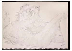 Anthony Roaland, Brothers, Original Drawing, 1981