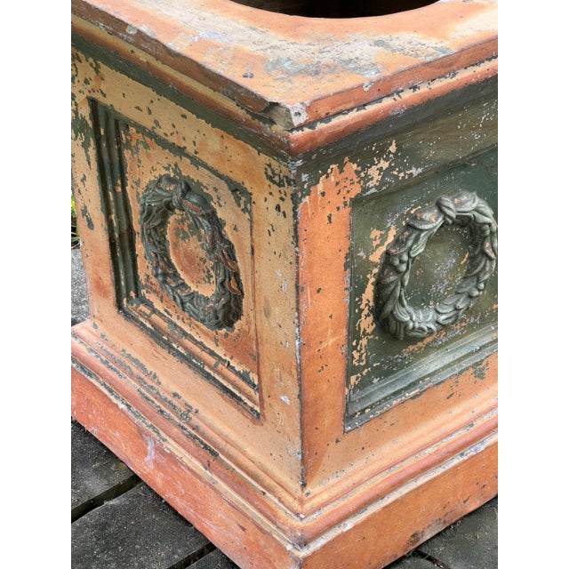 19th Century Continental Artisan Crafted Terracotta Garden Plinth, Urn Pedestal For Sale - Image 10 of 15