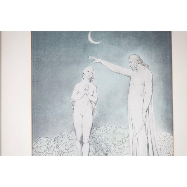 Late 20th Century *"The Creation of Eve" - Pastel Colored Lithograph For Sale - Image 4 of 4