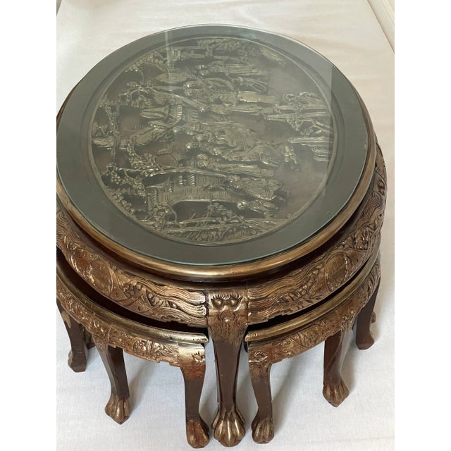 1920s Reduced- Gorgeous Antique Chinese Chinoiserie Carved Coffee Table For Sale - Image 5 of 7
