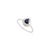 Art Deco VRJewels Pear Cut Blue Sapphire Diamond Halo Ring Size 9 in 14k Solid Gold For Sale - Image 3 of 11