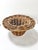 Brown Vintage Rattan Pedestal Basket – Boho Wicker Footed Bowl, Planter or Centerpiece For Sale - Image 8 of 9