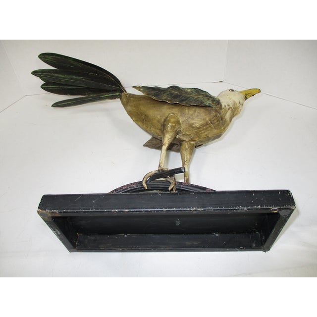 Handmade Primitive Style Bird Figure For Sale - Image 9 of 9