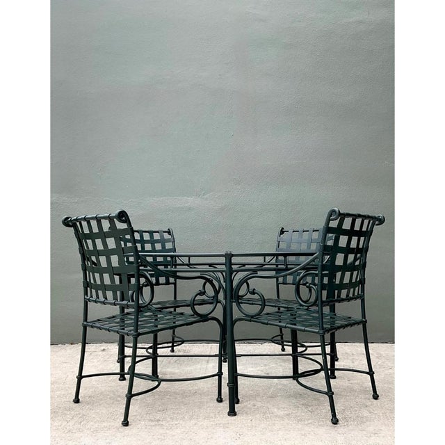 Vintage Brown Jordan “Florentine” Cast Aluminum Outdoor Dining Table For Sale - Image 12 of 12