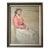 Antique Watercolor Painting, Portrait of Sitting Woman by Annie S. Johnson, Framed For Sale