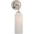 Transitional Thomas O'Brien for Visual Comfort Signature Katie Small Cylinder Sconce in Polished Nickel with White Glass For Sale - Image 3 of 4