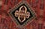 Textile Shiraz Rug 3’5” X 4’7” Red Wool Vintage Tribal Hand-Knotted Oriental Carpet For Sale - Image 7 of 12
