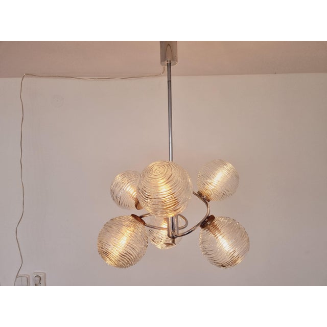 Large Mid-Century Galaxy Sputnik Chandelier, Germany, 1970s For Sale - Image 6 of 16