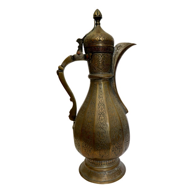 Antique Islamic Teapot in Brass Bukhara, 1900s For Sale