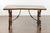 Italian 1820s Walnut Low Fratino Table with Lyre-Shaped Base and Iron Stretchers For Sale - Image 4 of 12