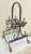 Black 1960s Vintage Mid Century Black Iron Magazine Rack For Sale - Image 8 of 8