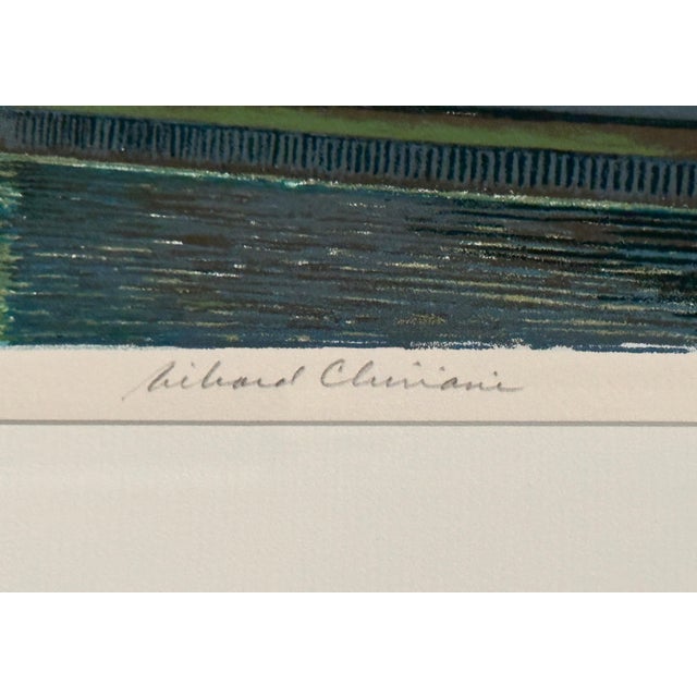 Sky Blue Late 20th Century "View From The Triboro Bridge" AP By Richard Chiriani For Sale - Image 8 of 8