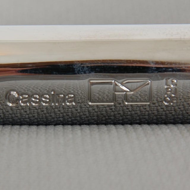 LC2 Chair in Grey-Blue Fabric by Le Corbusier, 2010s For Sale - Image 14 of 15