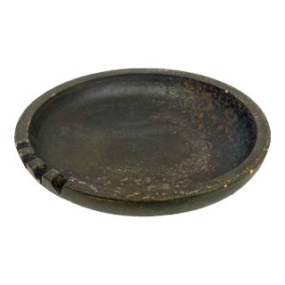 Vintage Bitossi Ceramic Ashtray With Etruscan Glaze Finish For Sale