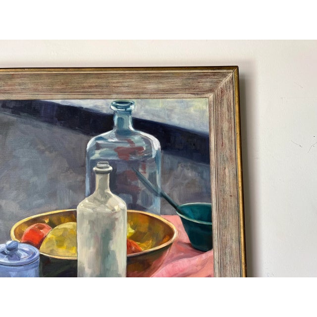 70's Jam Pamhuis Mid-Century Still Life Oil on Canvas Painting For Sale In Miami - Image 6 of 12