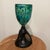 Mid 20th Century Mid Century Modern Unique Hand Crafted Table Lamp W/ Hand Blown Mottled Art Class Shade on Textured and Hammered Sculptured Base For Sale - Image 11 of 12