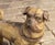 Vintage English Standing Pug Composition Sculpture with Glass Eyes and Collar For Sale In Atlanta - Image 6 of 12