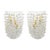 Contemporary Murano Glass Sconces in the Manner of Barovier Toso. Set of 2. Please note these sconces are made to order....