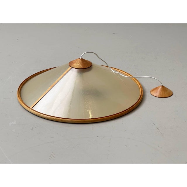 Fiberglass and Wood Ceiling Light by Giovanni Offredi for MC Selvini, Italy, 1970s For Sale - Image 14 of 18