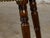 Brown English Turned Oak 19th Century Stool on Casters with Oval Upholstered Seat For Sale - Image 8 of 12