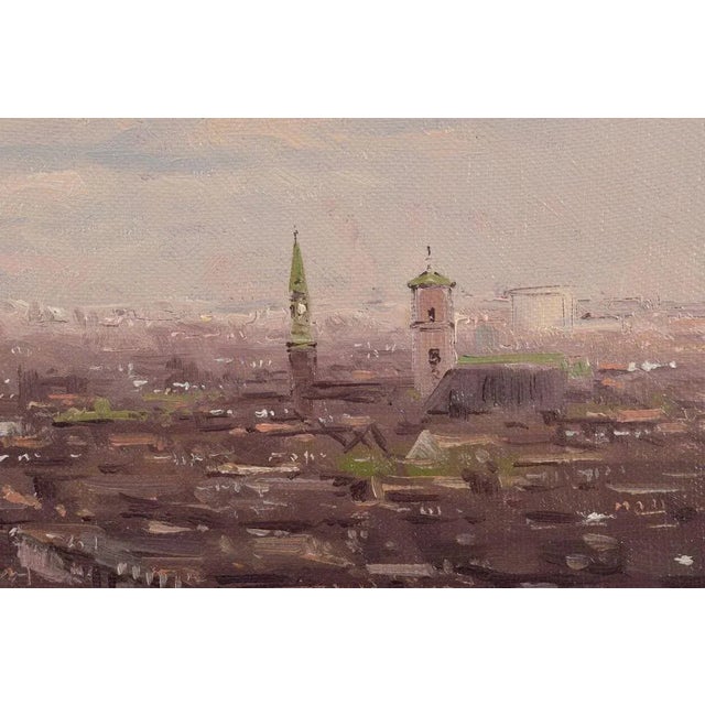 Søren Edsberg, Cityscape of Copenhagen, 1970, Oil on Canvas For Sale - Image 4 of 8
