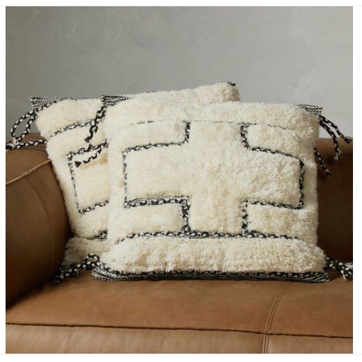Contemporary Farida Pillows a Pair Chairish