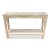 Asian White wash console table is made out of elm wood. Beautiful panel design apron. It is nice piece to put on entry or...
