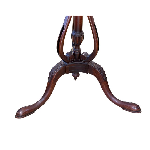 Traditional Vintage Georgian Style Tilt Top Table For Sale - Image 3 of 8
