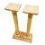 Neoclassical Vintage Classical Venetian Cream and Red Pedestal Columns - A Pair For Sale - Image 3 of 12