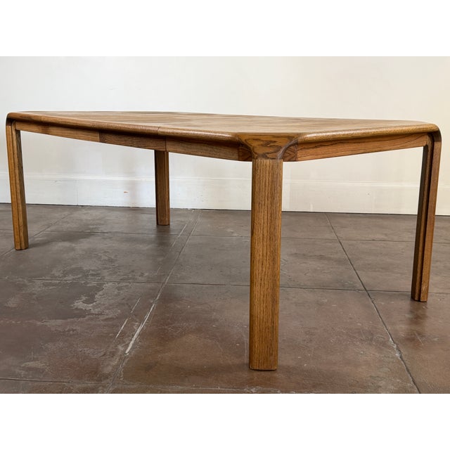 Vintage 1970's Oak Dining Table For Sale - Image 13 of 18