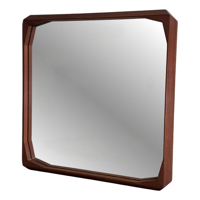 Brown Wall Mirror, 1960s For Sale