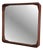 Brown Wall Mirror, 1960s For Sale
