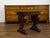 Italian 1800s Walnut Side Table with Lion Motifs and Richly Carved Trestle Base For Sale - Image 9 of 11