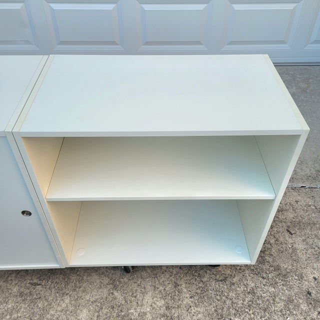 1970s Danish Modern Gern Mobelfabrik White Laminate Modular Storage ...