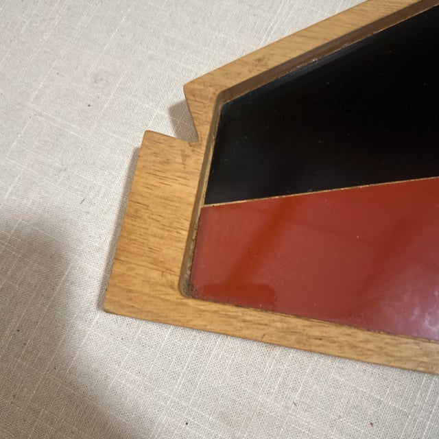 Mid-Century Modern Vintage George Briard Two-Toned Decorative Tray For Sale - Image 3 of 7