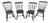 Hitchcock New England Spindle Back Painted Chairs Set of Four For Sale
