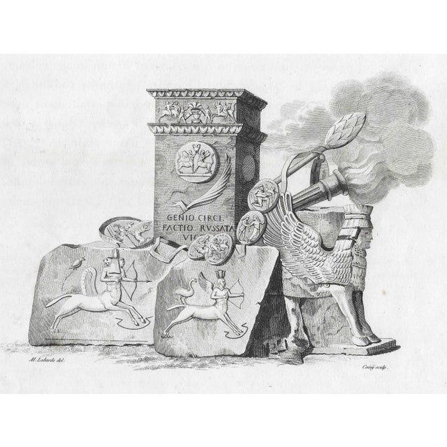 Neoclassical Antique Egyptian & Greek Engraving For Sale - Image 3 of 3