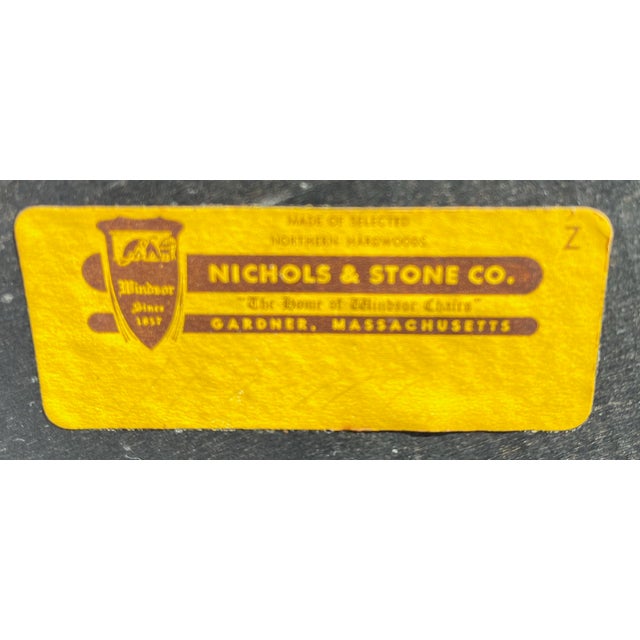 Nichols & Stone Windsor Settee With Harvest Stencils Arrowback Spindles