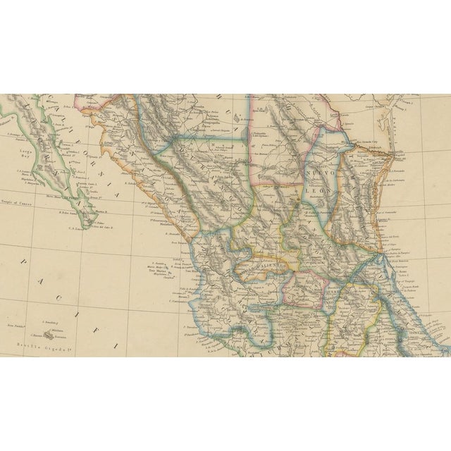 Antique Map of Central America and Gulf of Mexico, 1860 For Sale - Image 3 of 10