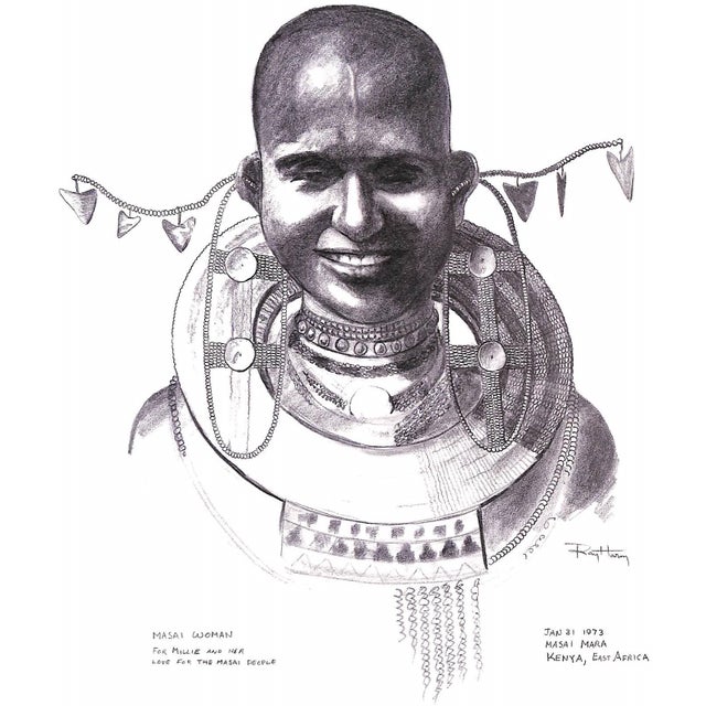 Paper "Ray Harm's African Sketchbook" 1973 Harm, Ray For Sale - Image 7 of 12