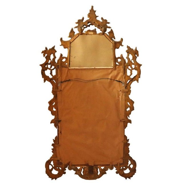 Oversized 58" Antique French Louis XIV Carved Gilt Wood Mirror 19thC For Sale - Image 10 of 12