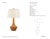 Chapman & Myers by Visual Comfort Signature Wallis Large Table Lamp in Burnt Sienna with Linen Shade Designer: Chapman &...