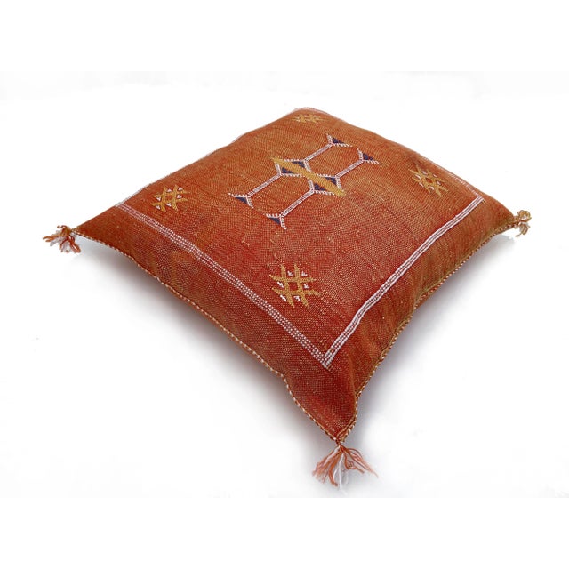 Cactus Sabra Silk Pillow Cover For Sale - Image 9 of 9