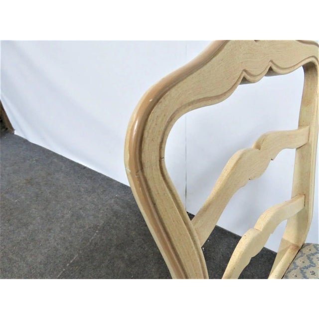 Mid 20th Century French Style Custom Painted Side Chair For Sale - Image 4 of 7