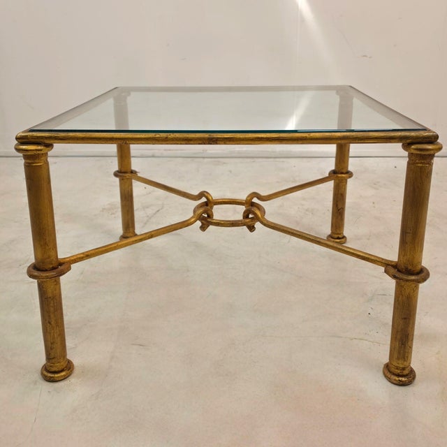 1960s Gold Plated Model Hérmes Coffee Table from Banci, Italy, 1960s For Sale - Image 5 of 7