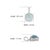 Cushion Cut Aquamarine Bezel Set Solitaire Pendant in 925 Sterling Silver For Sale - Image 11 of 14